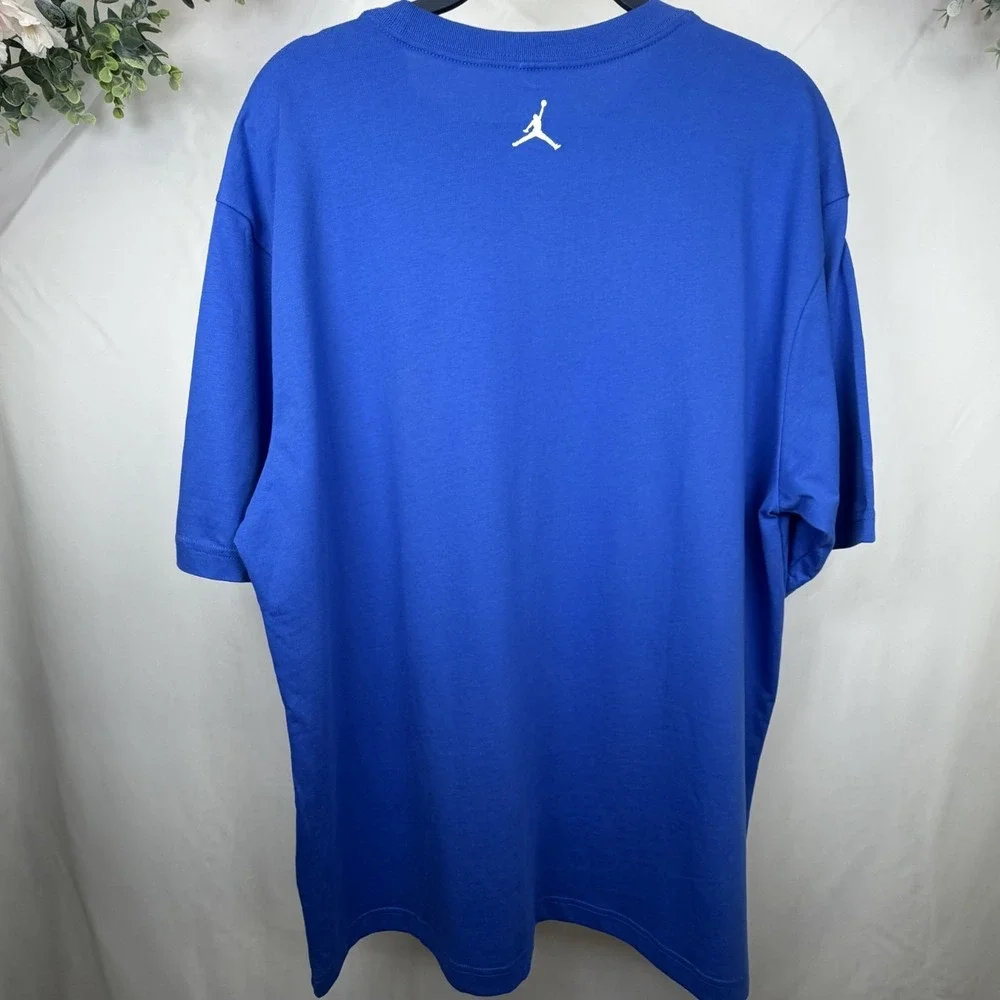 Nike Air Jordan GOAT Jumpman 23 Bulls Graphic T-Shirt Blue Men's L IF0786-459